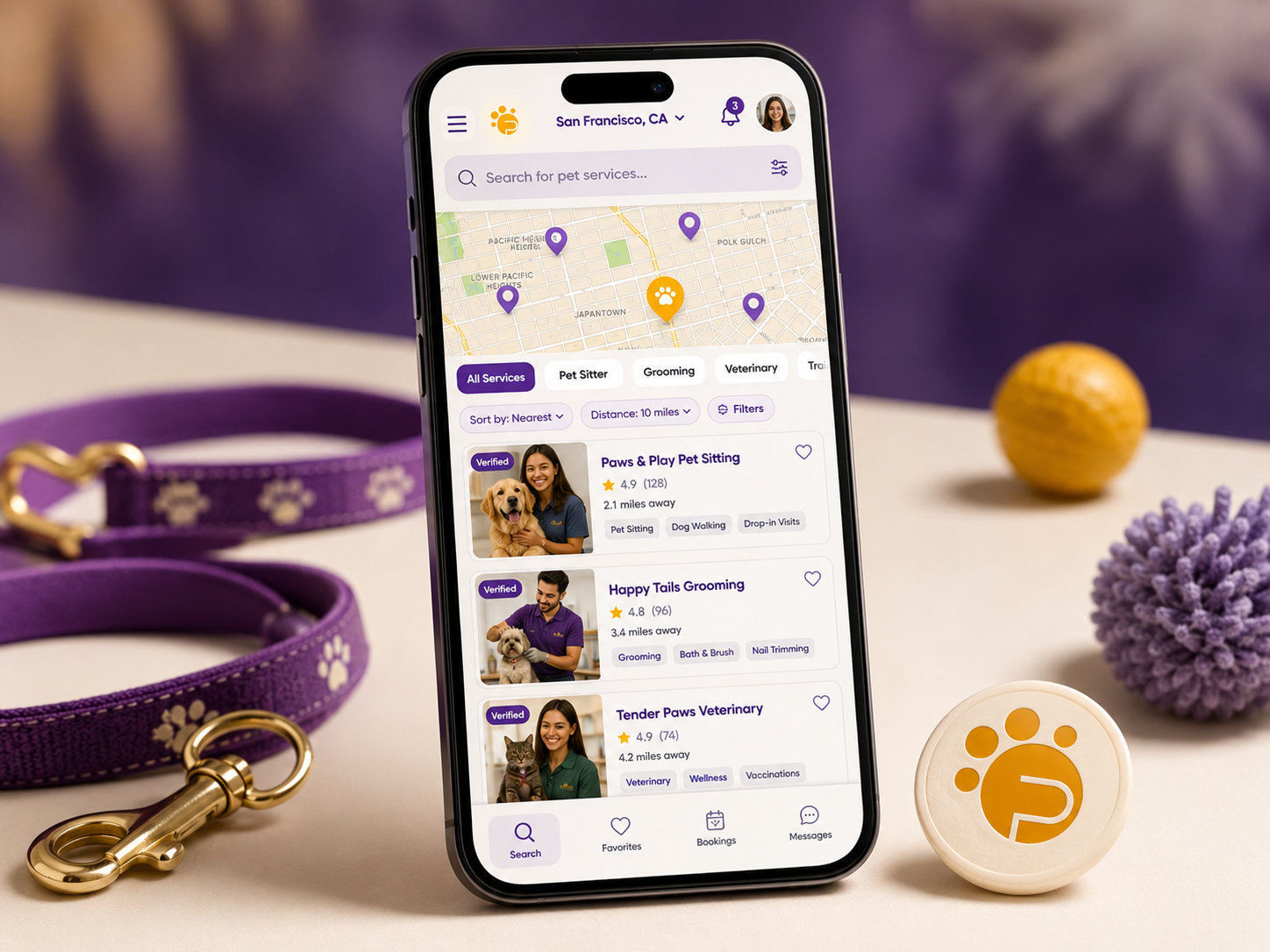 PETWEBLY smart search mockup